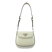 PRADA - Sac bandoulière Mini Cléo cuir blanc - Handbag
