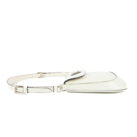 PRADA - Sac bandoulière Mini Cléo cuir blanc - Handbag