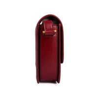SAINT LAURENT - Sac bandoulière Solférino cuir bordeaux - Handbag