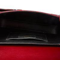 SAINT LAURENT - Sac bandoulière Solférino cuir bordeaux - Handbag