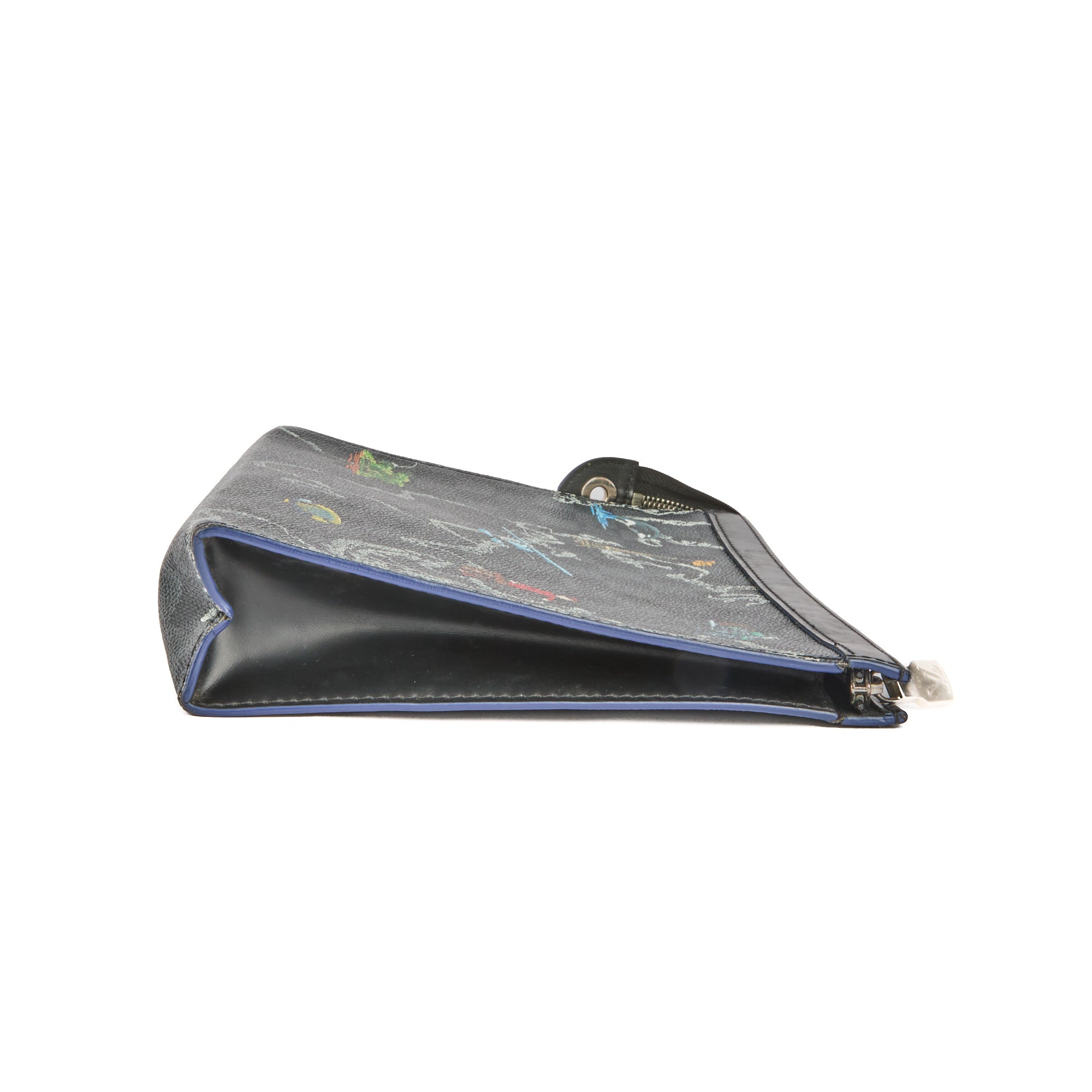LOUIS VUITTON - Pochette Trousse Map World tour toile Damier Graphite - Clutch bag