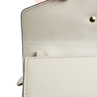 GUCCI - Sac bandoulière Sylvie Handle bande web cuir blanc - Handbag