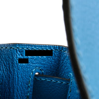 HERMES - Kelly II 28 Evercolor calfskin leather blue handbag