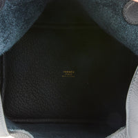 HERMES - Sac à main Picotin Lock 18 cuir Taurillon Clémence Bleu caban - Handbag