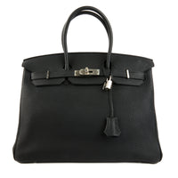 HERMES - Sac à main Birkin 35 cuir Togo noir - Handbag