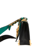PRADA - Sac bandoulière Animalier Cahier cuir vert noir - Handbag