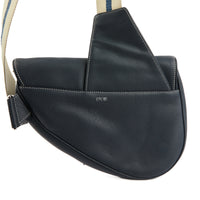 DIOR - Sac bandoulière Men Saddle cuir bleu marine - Handbag