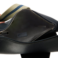 DIOR - Sac bandoulière Men Saddle cuir bleu marine - Handbag