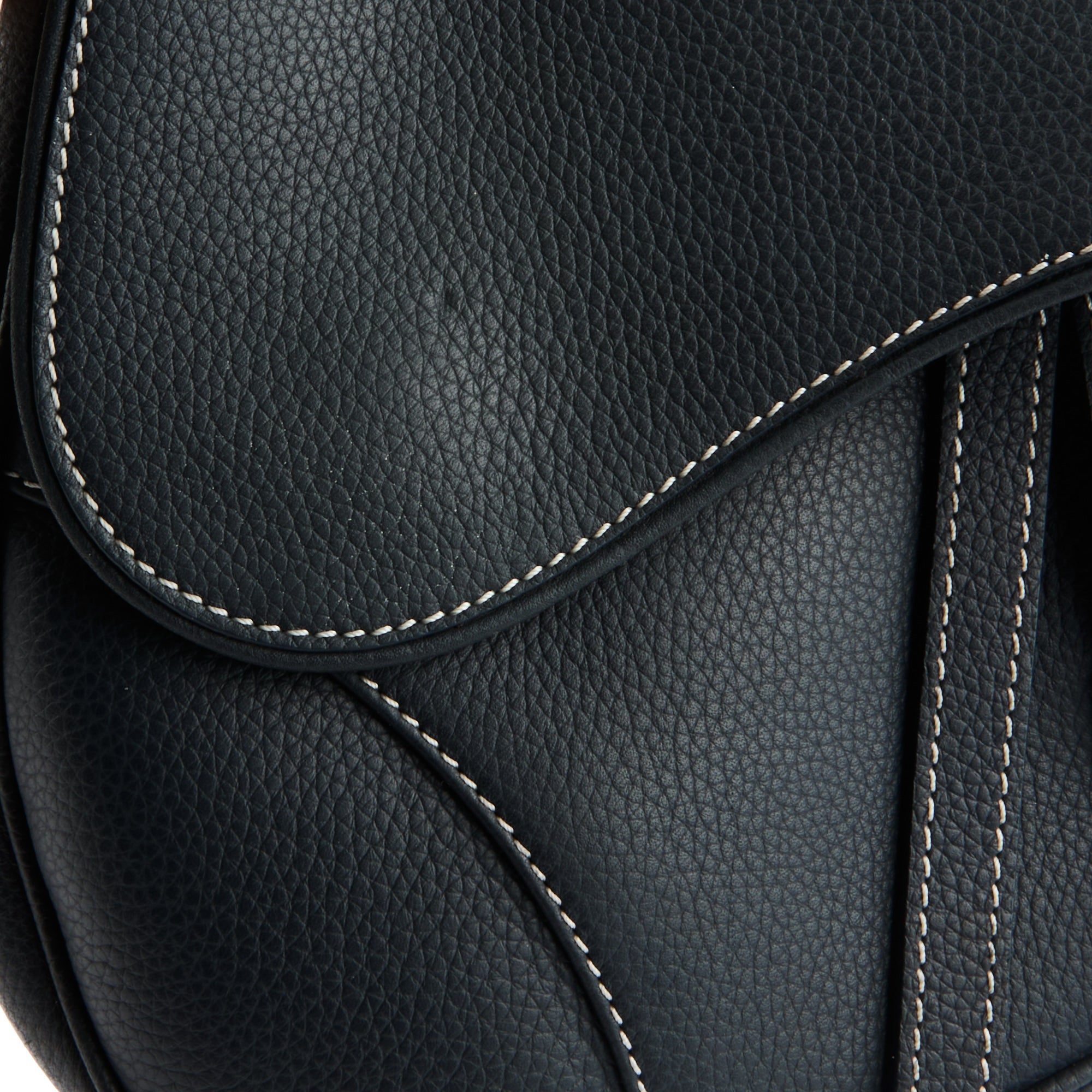 DIOR - Sac bandoulière Men Saddle cuir bleu marine - Handbag