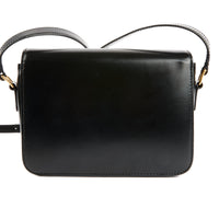 CELINE - Sac bandoulière Triomphe Teen cuir noir - Handbag