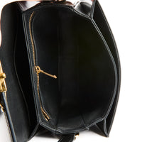CELINE - Sac bandoulière Triomphe Teen cuir noir - Handbag