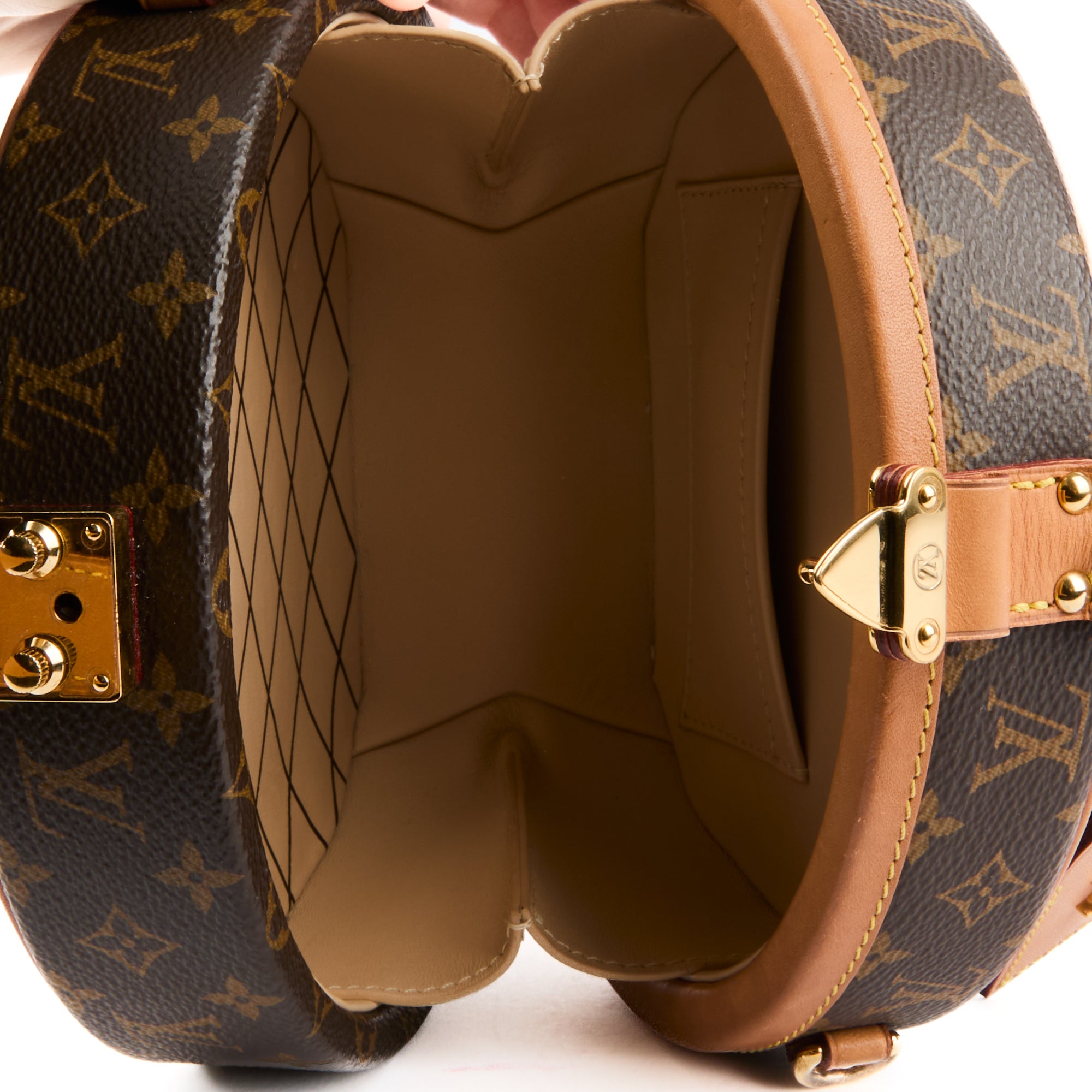 LOUIS VUITTON - Sac à main Petite Boite chapeau toile Monogram - Shoulder HandBag