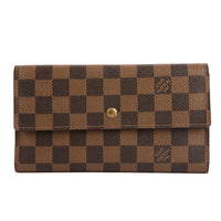 LOUIS VUITTON - Portefeuille Joséphine Toile damier ébène - Wallet