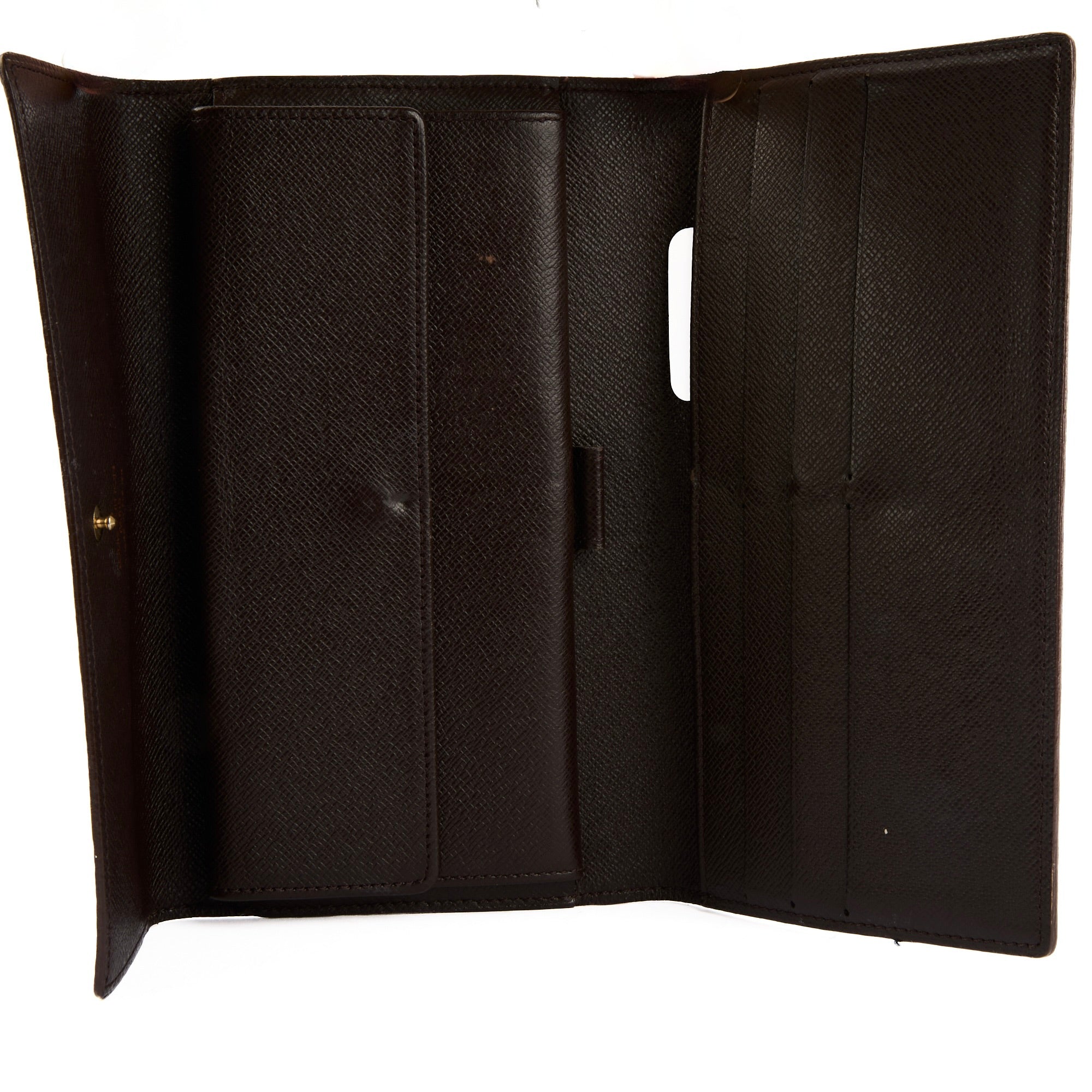 LOUIS VUITTON - Portefeuille Joséphine Toile damier ébène - Wallet