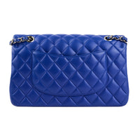 CHANEL - Blue leather Timeless Classic shoulder bag - Handbag