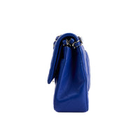 CHANEL - Blue leather Timeless Classic shoulder bag - Handbag
