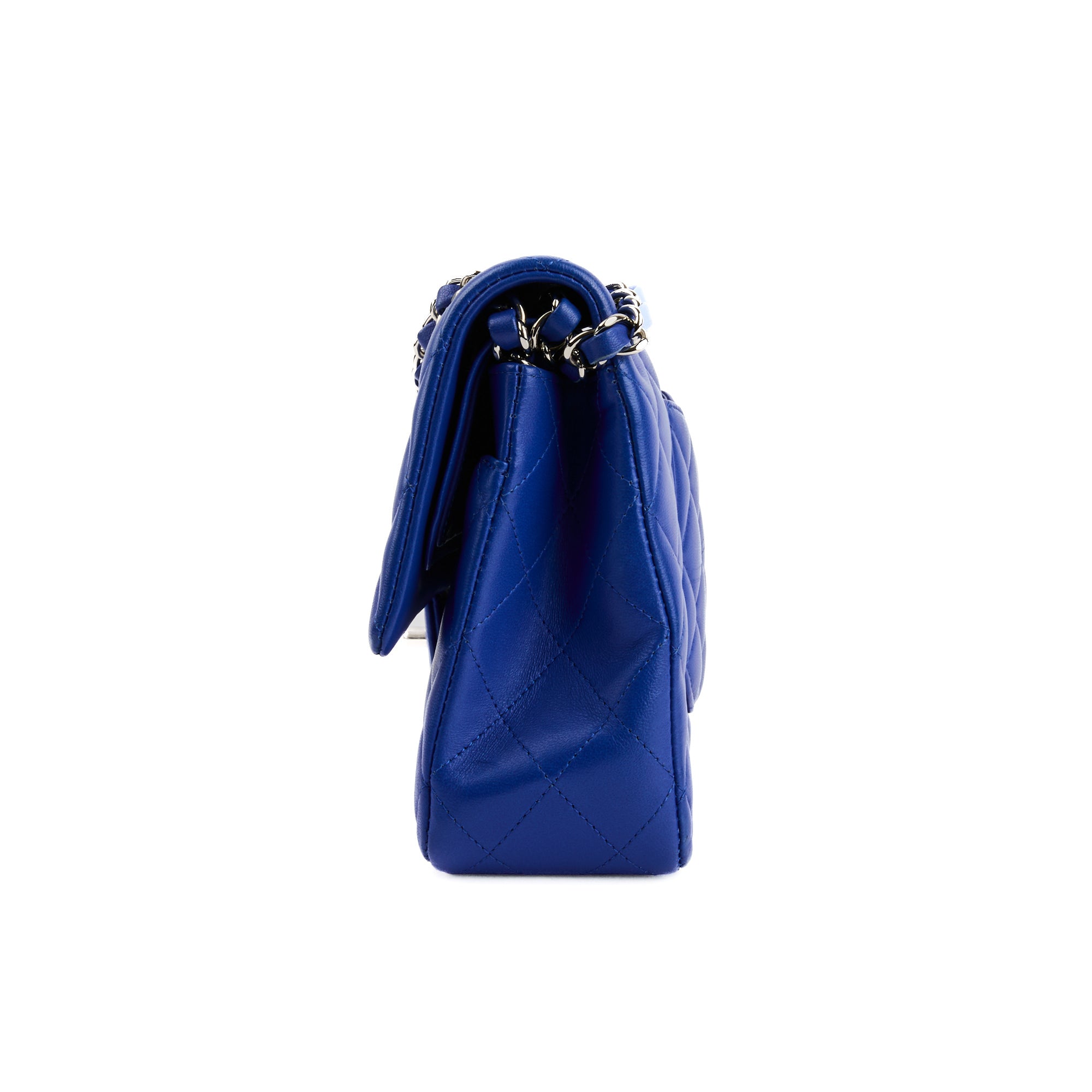 CHANEL - Blue leather Timeless Classic shoulder bag - Handbag