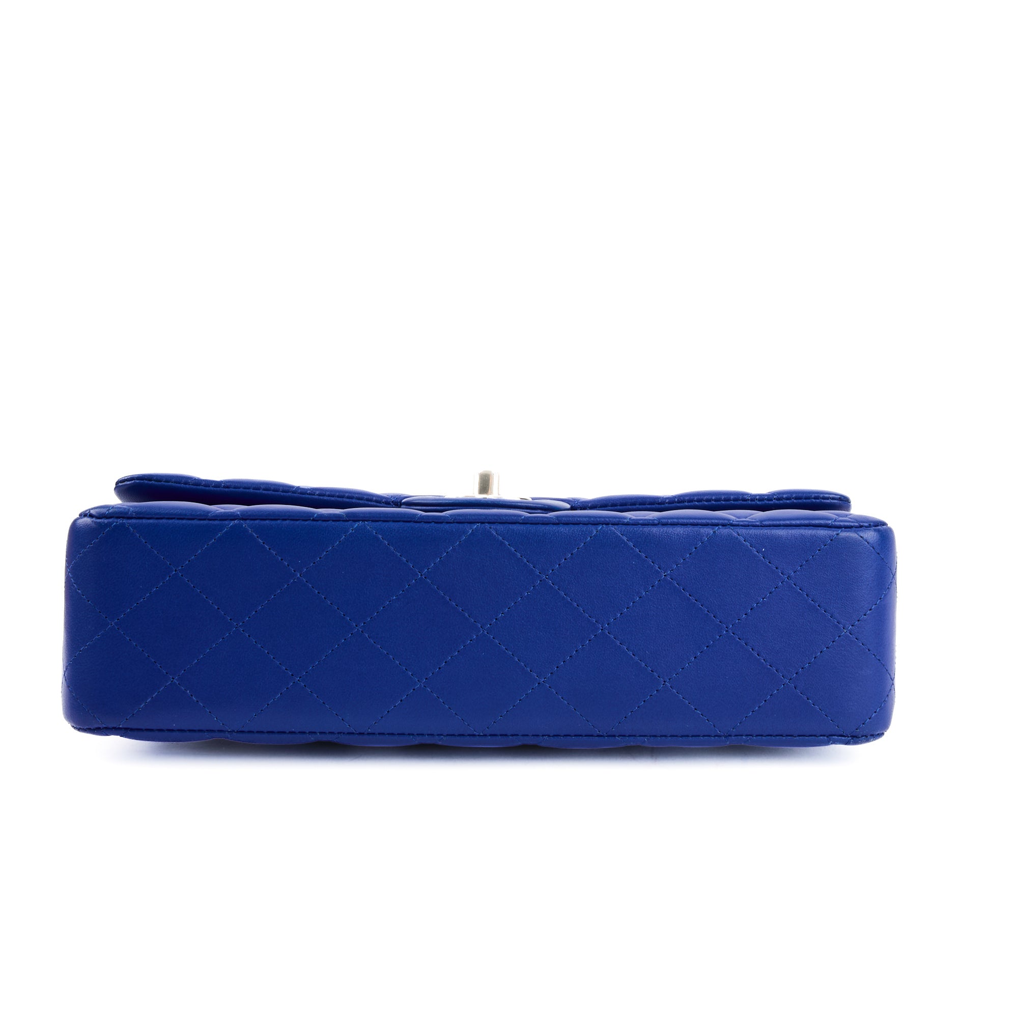 CHANEL - Blue leather Timeless Classic shoulder bag - Handbag
