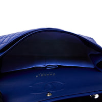 CHANEL - Blue leather Timeless Classic shoulder bag - Handbag