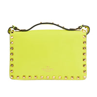 VALENTINO - Sac bandoulière Rockstud Small cuir Jaune - Handbag