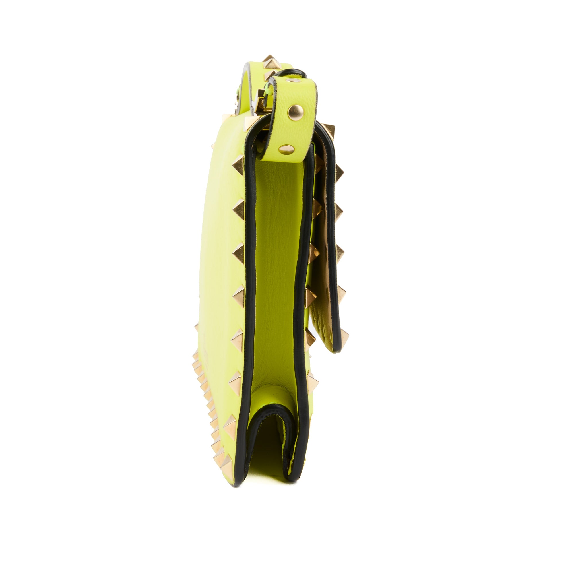 VALENTINO - Sac bandoulière Rockstud Small cuir Jaune - Handbag