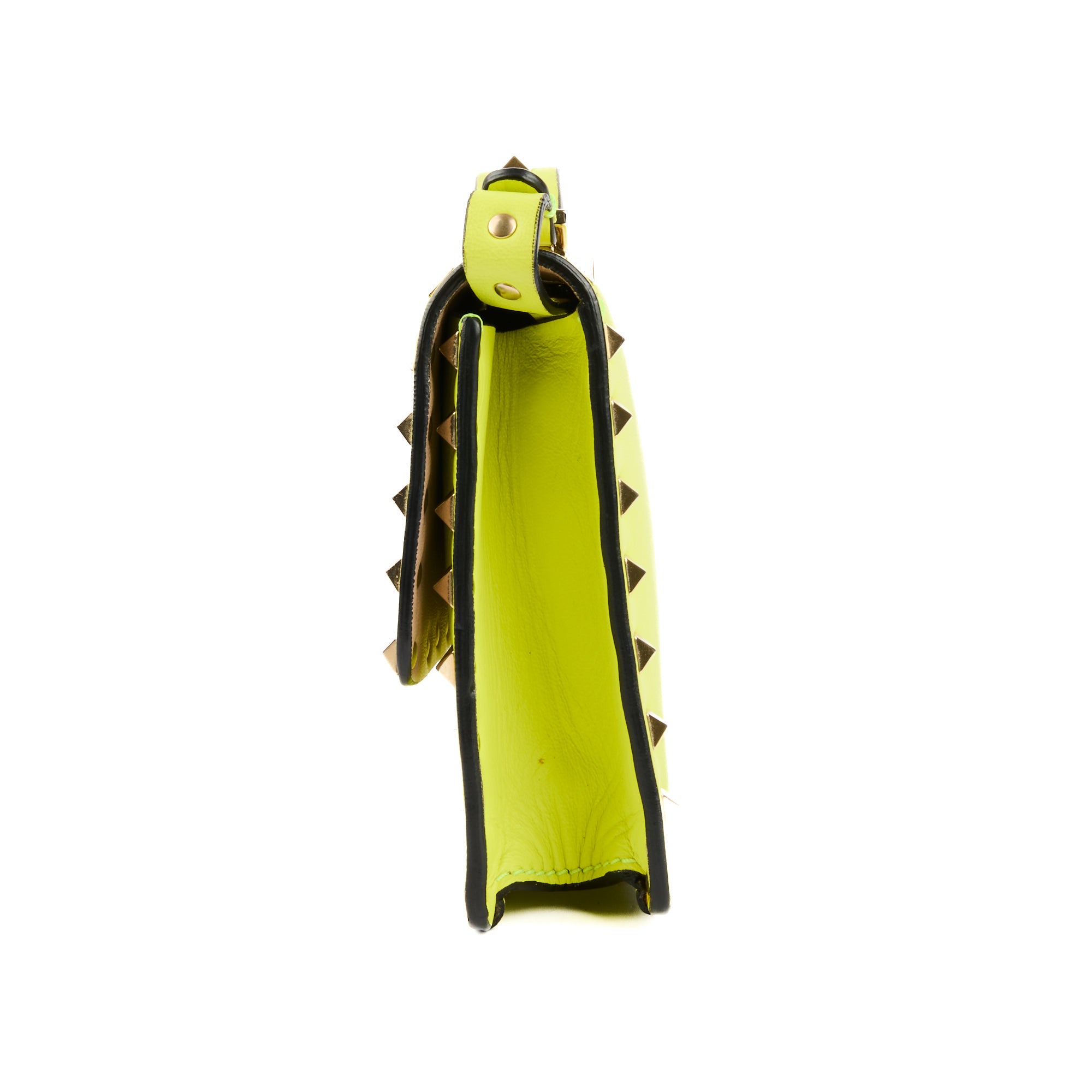 VALENTINO - Sac bandoulière Rockstud Small cuir Jaune - Handbag