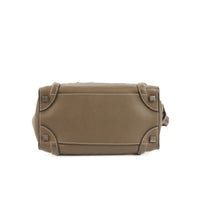 CELINE - Sac à main Luggage cuir grainé taupe - Handbag