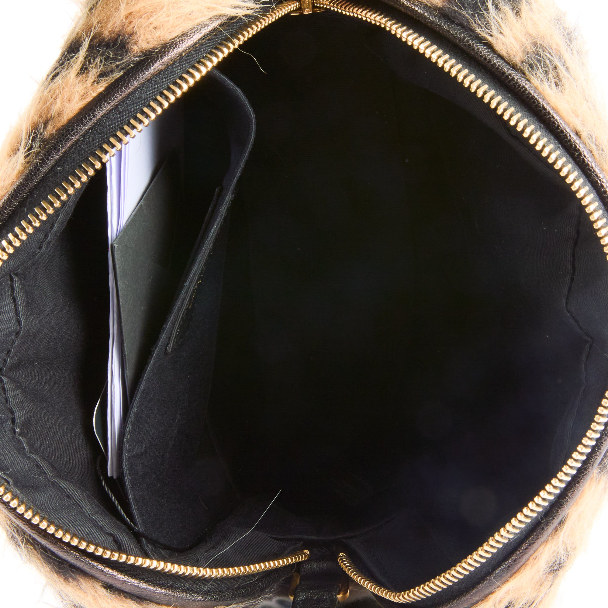 SAINT LAURENT - Sac bandoulière Lou fourrure léopard - Handbag