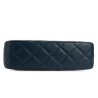 CHANEL - Sac à main Shopping Tote cuir bleu - Handbag