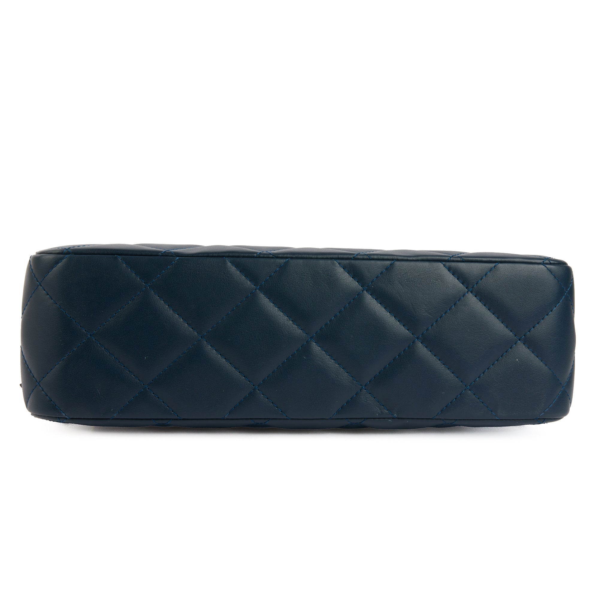 CHANEL - Sac à main Shopping Tote cuir bleu - Handbag