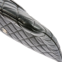 CHANEL - Pochette Maxi Classique Logo CC cuir matelassé noir - Handbag