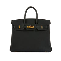 HERMES - Sac Birkin 25 cuir Togo noir - Handbag