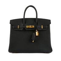 HERMES - Sac Birkin 25 cuir Togo noir - Handbag