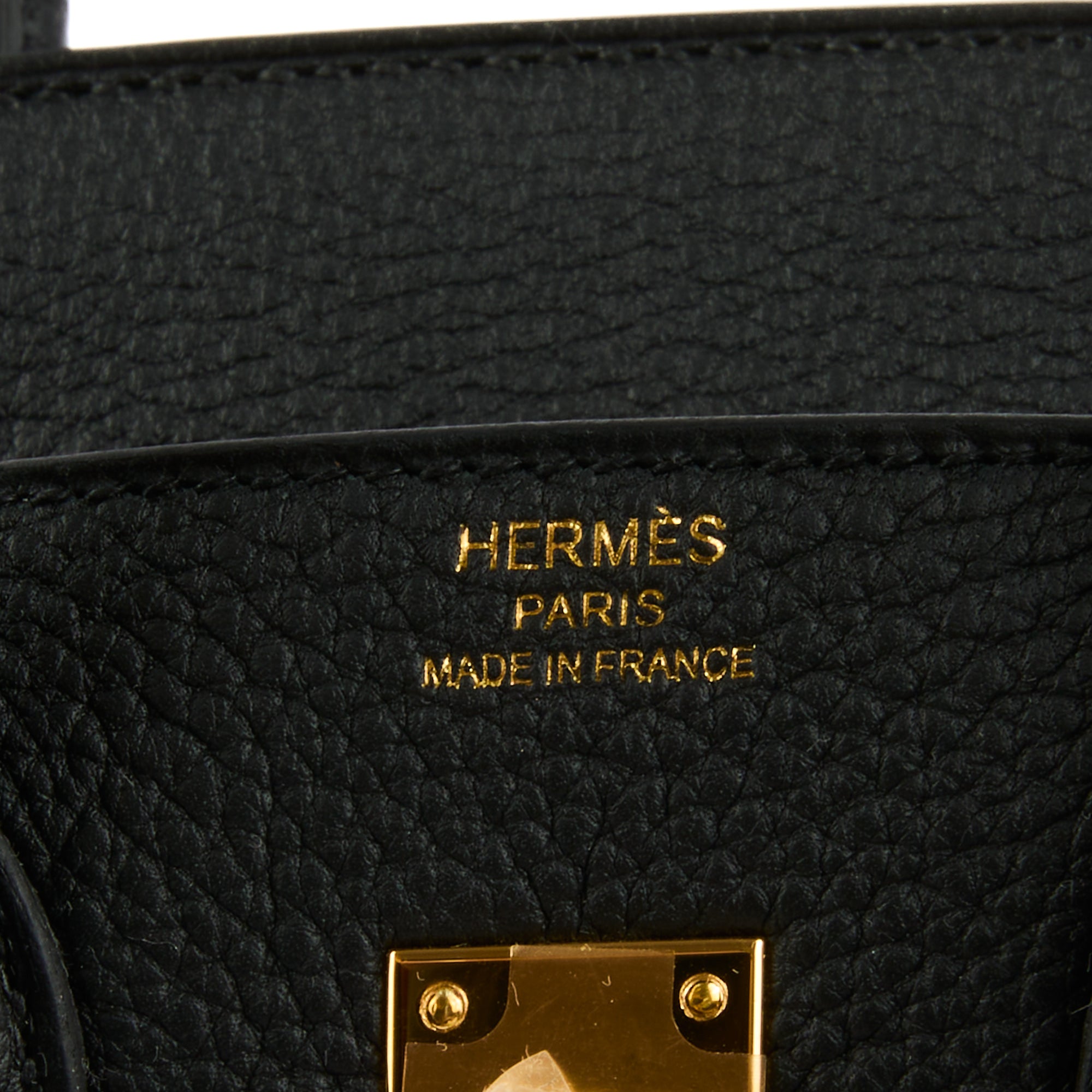 HERMES - Sac Birkin 25 cuir Togo noir - Handbag