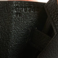 HERMES - Sac Birkin 25 cuir Togo noir - Handbag