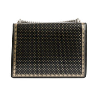 GUCCI - Sac Dionysus Medium Guccy Stars cuir noir doré - Handbag