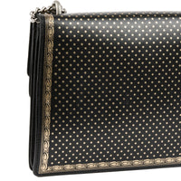 GUCCI - Sac Dionysus Medium Guccy Stars cuir noir doré - Handbag