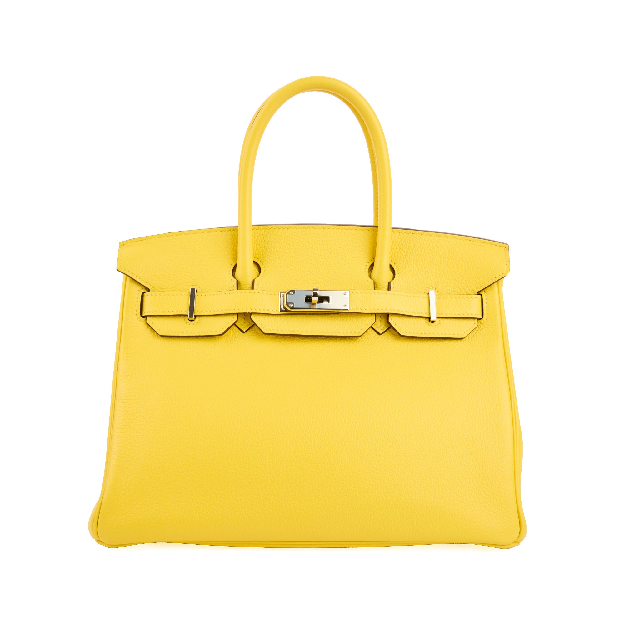 HERMES - Sac à main Birkin 30 cuir Togo Jaune - Handbag