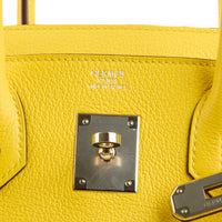 HERMES - Sac à main Birkin 30 cuir Togo Jaune - Handbag