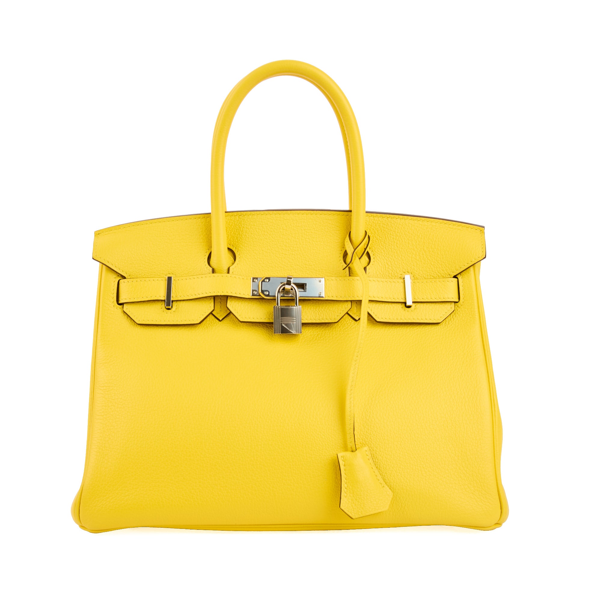HERMES - Sac à main Birkin 30 cuir Togo Jaune - Handbag