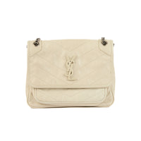 SAINT LAURENT - Sac bandoulière Niki Baby cuir beige - Hand Shoulder Bag