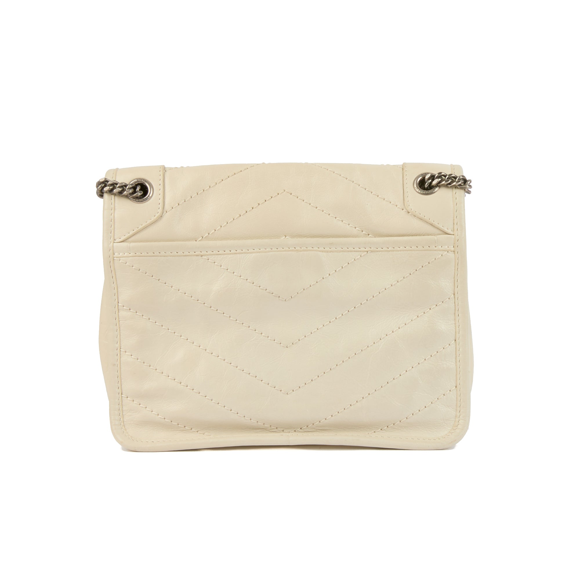 SAINT LAURENT - Sac bandoulière Niki Baby cuir beige - Hand Shoulder Bag