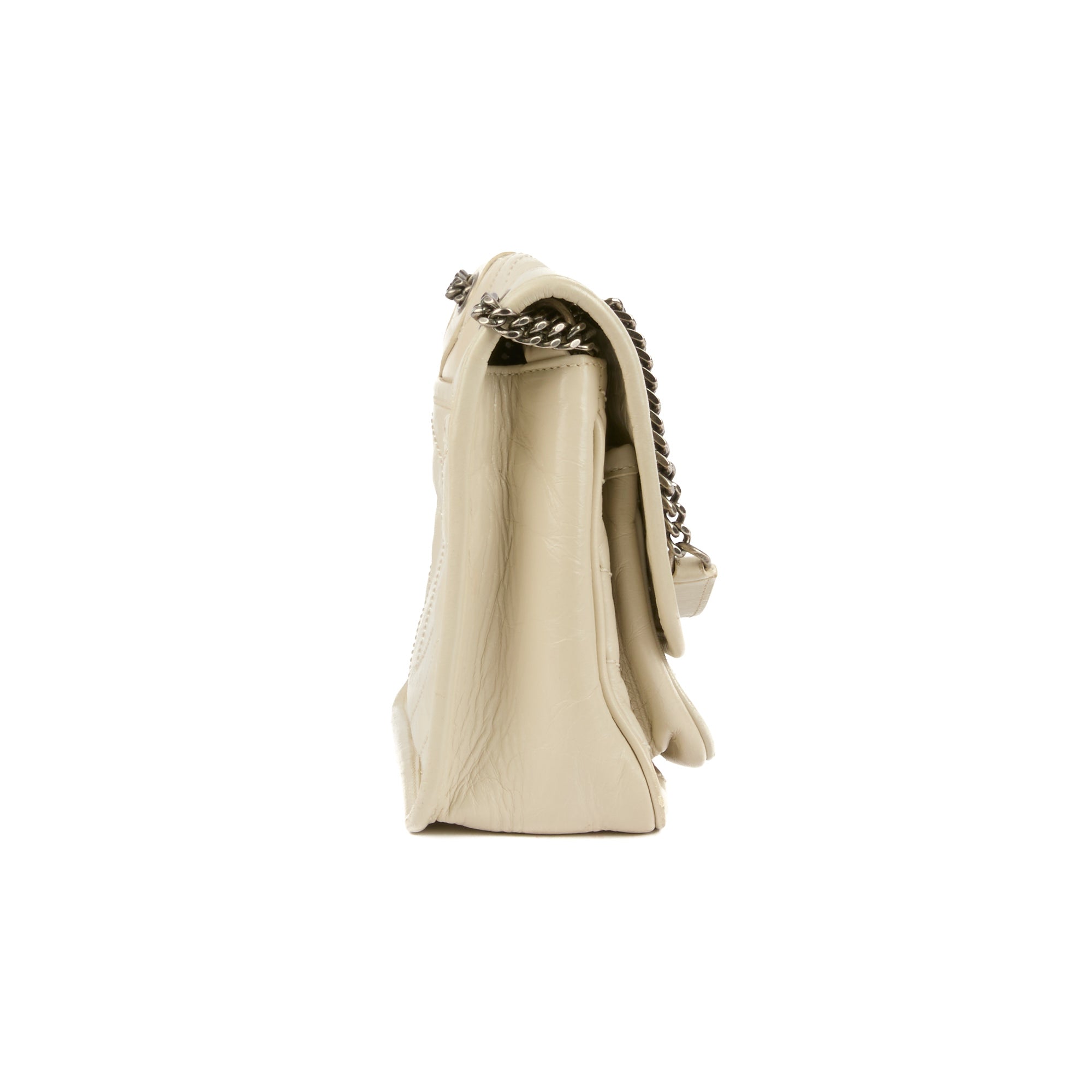 SAINT LAURENT - Sac bandoulière Niki Baby cuir beige - Hand Shoulder Bag