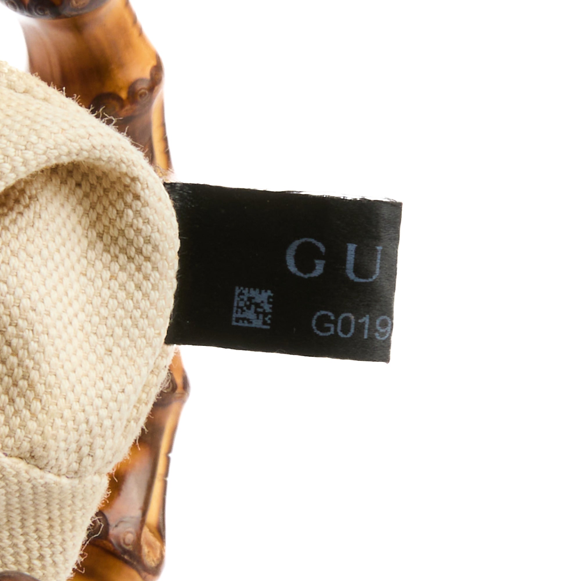 GUCCI - Sac bandoulière Mini Bamboo Shopper Tote cuir violet bleu - Handbag