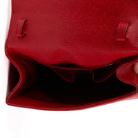 CELINE - Sac à main Vintage Triomphe cuir rouge - Handbag