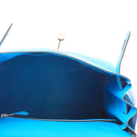 HERMES - Sac à main Kelly 28 Retourné cuir veau Swift bleu - Handbag