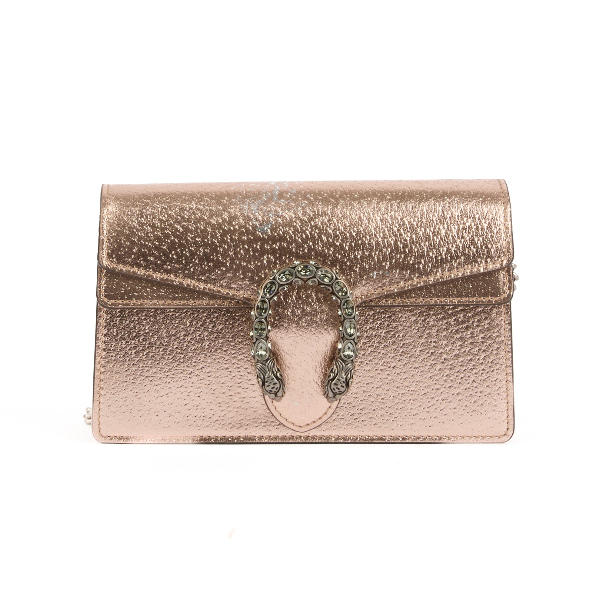 GUCCI - Sac bandoulière Mini Dionysus cuir bronze - Handbag