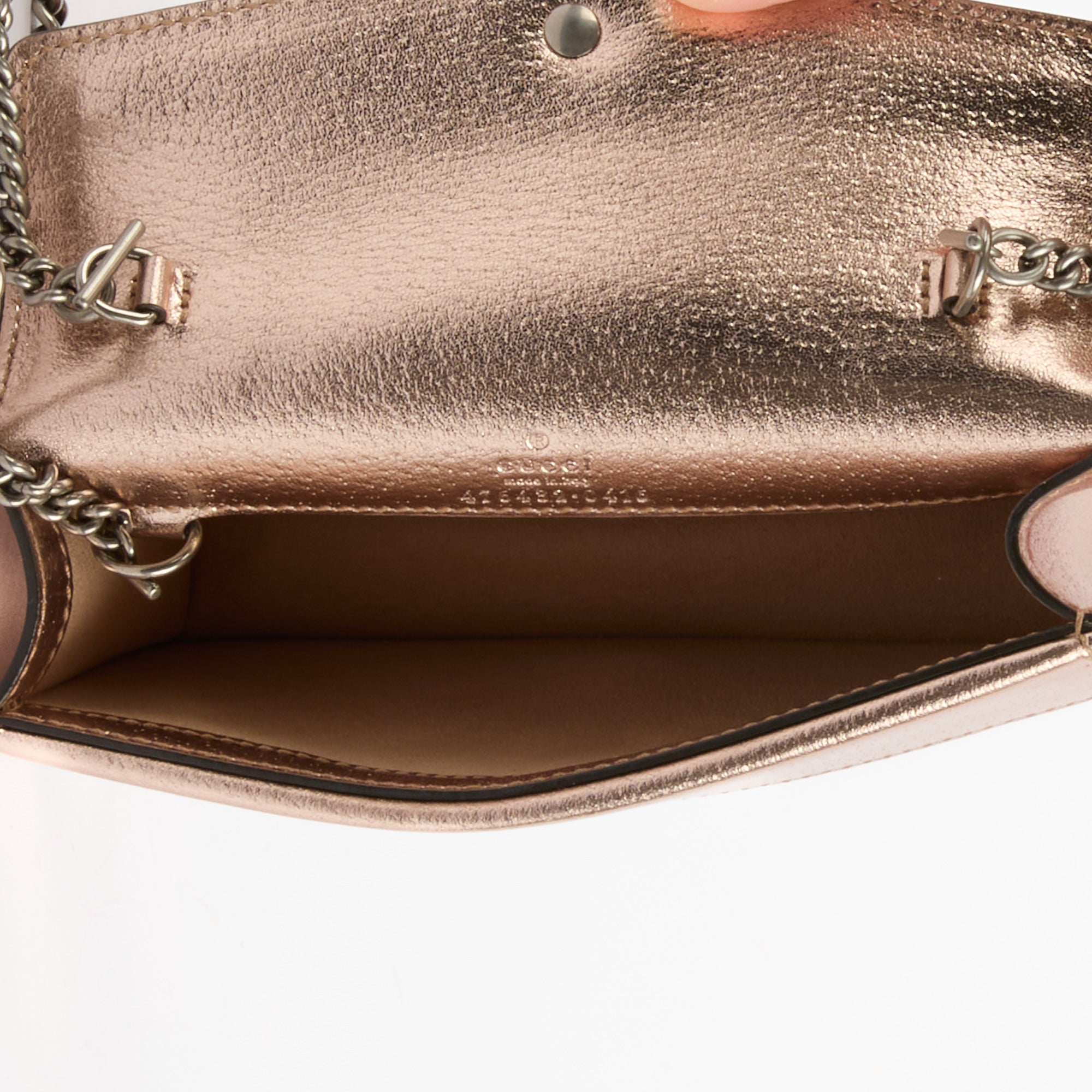 GUCCI - Sac bandoulière Mini Dionysus cuir bronze - Handbag