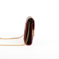GUCCI - Sac bandoulière Wallet on chain Marmont GG cuir - Handbag