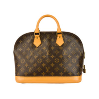 LOUIS VUITTON - Sac à main Alma GM toile Monogram marron - Handbag
